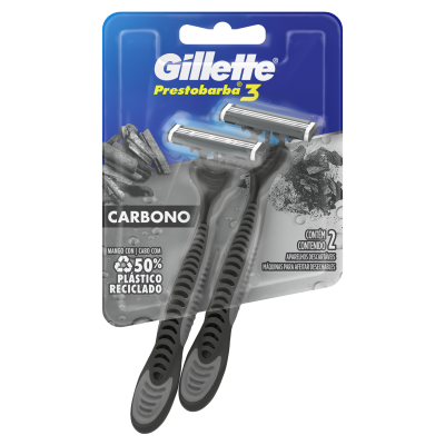 Maquina Afeitar Desechable Gillette Prestobarba Carbono X2U