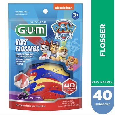 Hilo Dental Gum Paw Patrol Kids Flosser x40un