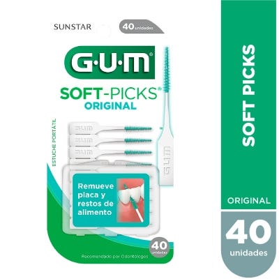 Palillos Interdentales Gum 632me Soft-picksx40