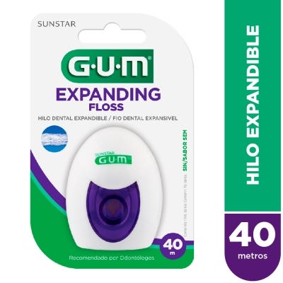 Hilo Dental Gum Expandible Encerado x40m