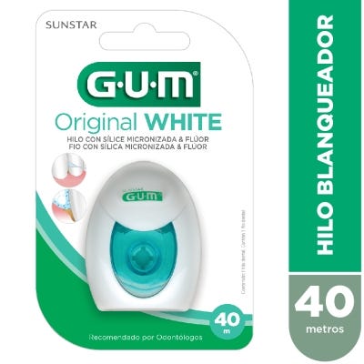 Hilo Dental Gum Blanqueador x40m