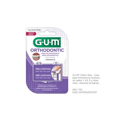 Cera Ortodoncia Gum Sin Sabor x5un