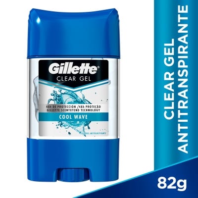 Desodorante En Barra Gillette Clear Gel Coolwave x82gr