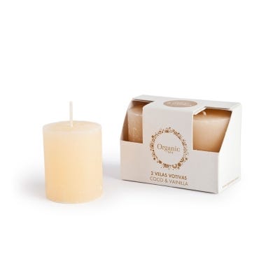 Organic Spa Velas x2un Votiva Coco Vainilla X123Gr