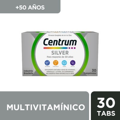 Suplemento Vitaminico Centrum Silver x30com