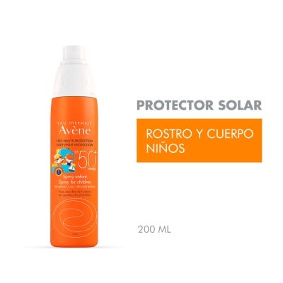 Protector Solar Avene SPF50 Spray Niños x200ml