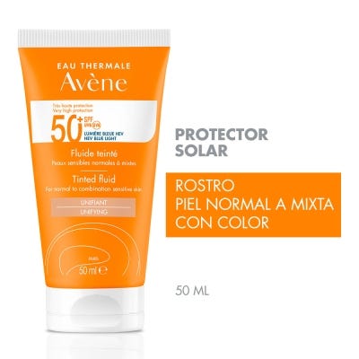 Avene solar prot. x50ml spf50 fluido con color 