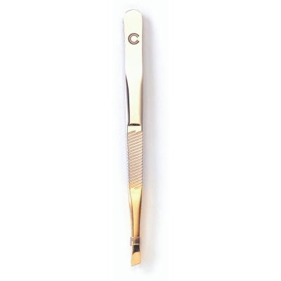 Pinza Depilatoria Basiccare P.inclinada Dorada