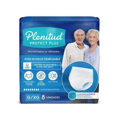 Ropa Interior Descartable Plenitud Protect plus g/xg x8un