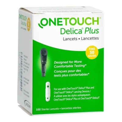 One Touch Delica Plus lancetas x 100