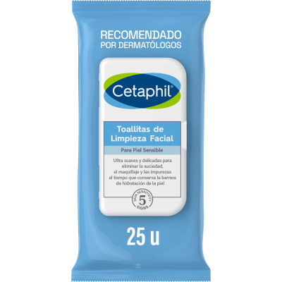 Toallas Húmedas Cetaphil Limpieza Facial x25