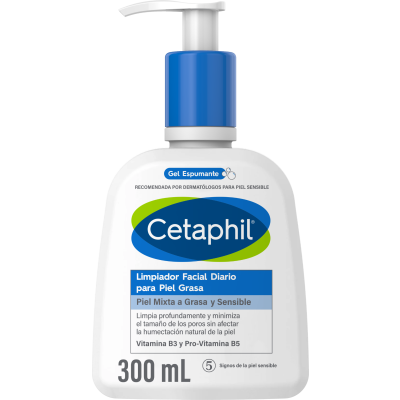 Crema De Limpieza Cetaphil  Limpieza Pieles Grasa x300ml