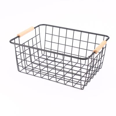 Benabi Canasto x29*22cm Alambre Negro
