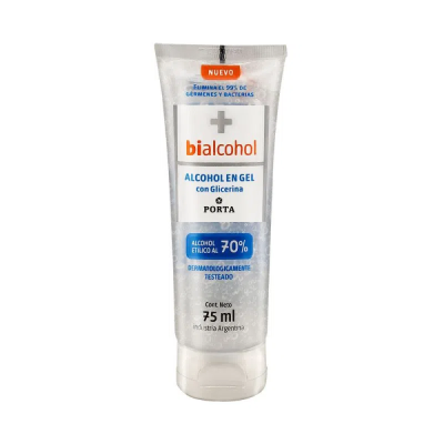 Alcohol En Gel Bialcohol Con Glicerina Pomo x75gr