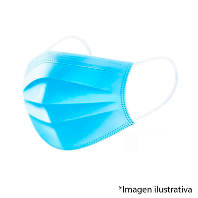 Cubrebocas Tricapa Con Elastico Niños x10un