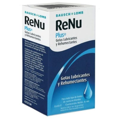 Renu Solución Multipropósito x8ml Plus Reweting Drops