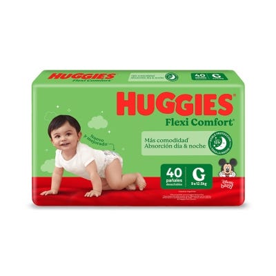 Pañales Huggies Flexi Comfort Talle G Edicion Limitada x40un