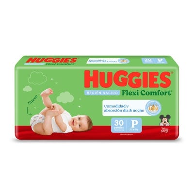 Pañales Huggies Flexi Comfort Talle P Edicion Limitada x30un