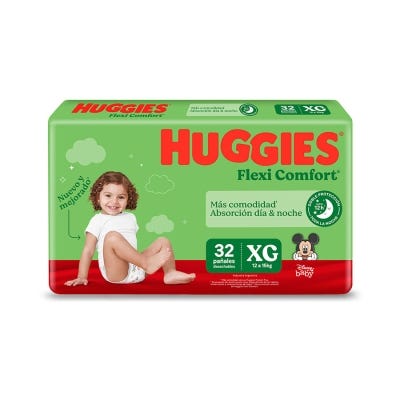 Pañales Huggies Flexi Comfort Talle XG Edicion Limitada x32un