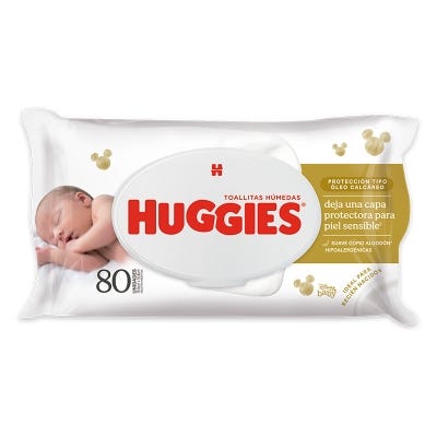 Toallas Humedas Huggies Protección Tipo Óleo Calcáreo x80un