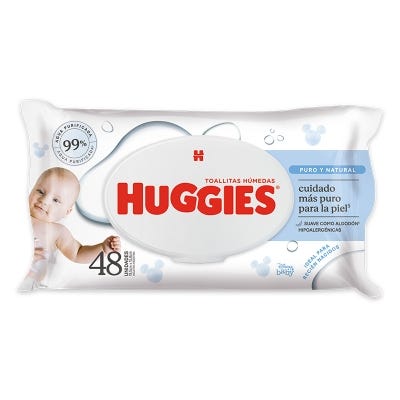 Toallas Humedas Huggies Puro Y Natural Puro y Natural x48un