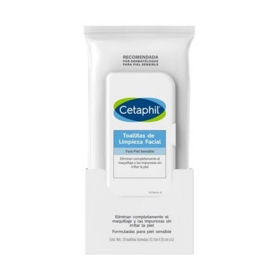 Toallas Húmedas Cetaphil Limpieza Facial x25