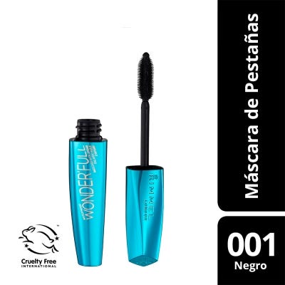 Mascara De Pestañas Rimmel London Wonderfull Wp Black 001 x11ml