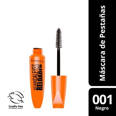  Mascara De Pestañas Rimmel London Scandaleyes Reloaded Black 001 x12ml