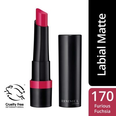 Labial Rimmel London Lasting finish Matte Furious Fuchsia x2,3gr 