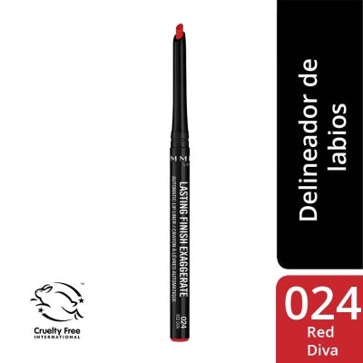  Delineador De Labios Rimmel London Lasting Finish 024 Red Diva 