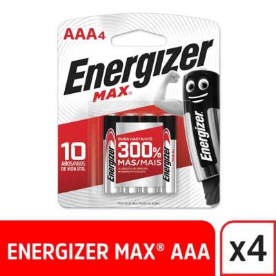 Pilas Energizer AAA x4un