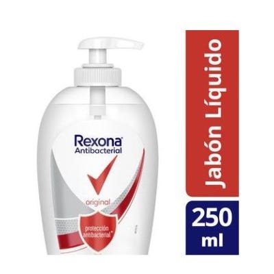 Jabón Liquido Antibacterial Rexona Original x250ml