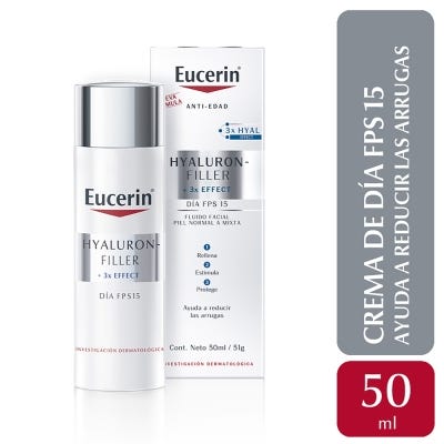 Crema antiarrugas Eucerin HYALURON-FILLER +3xEffect  x50ml
