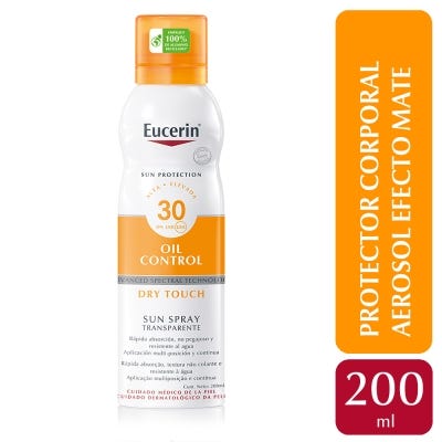 Protector Solar Eucerin Sun Spf30 Spray Toque Seco x200ml