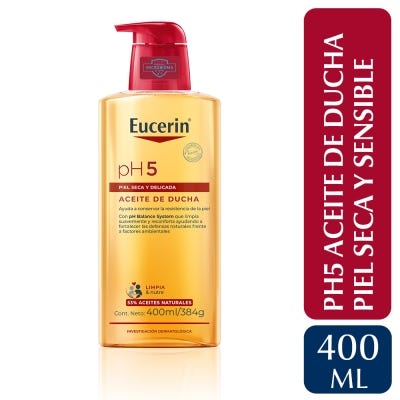 Aceite de ducha pH5 Eucerin para piel sensible x400ml