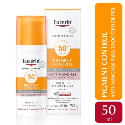 Protector solar facial Pigment Control Eucerin FPS 50+ 50 ml