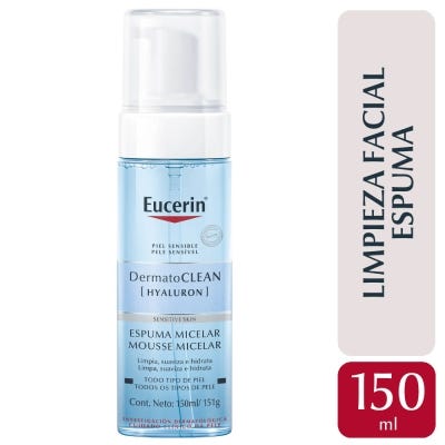  Espuma De Limpieza Eucerin Dermatoclean Hyaluron Con Ácido Hyalurónicox150ml