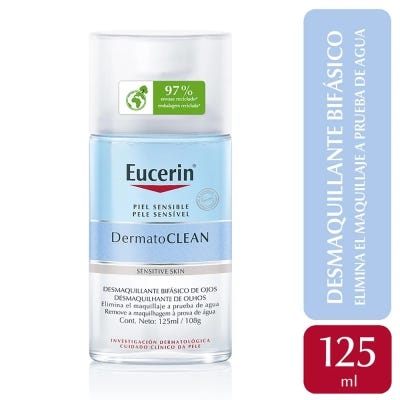 Desmaquillante bifásico de ojos Eucerin DermatoCLEAN x125ml