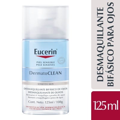 Desmaquillante Bifasico de Ojos Eucerin Dermatoclean  x125ml