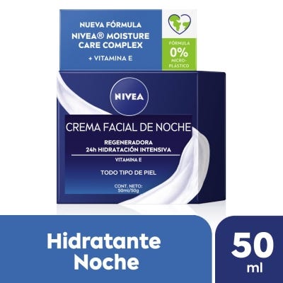 Crema Facial Nivea Noche Hidratante Essentials Regeneradora x50ml 