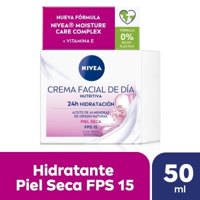 Crema Facial Nivea Día Hidratante Essentials FPS 15 x50ml