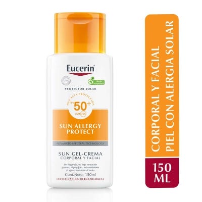 Protector Solar Eucerin Sun SPF50 Gel x150ml