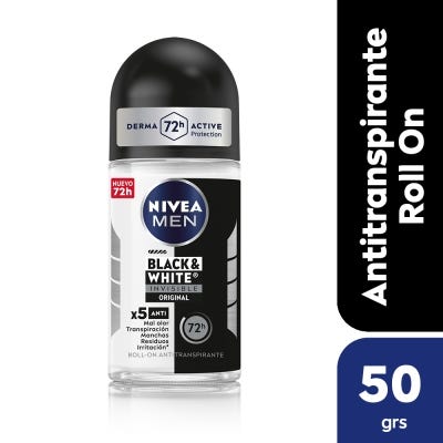 Desodorante Rollon Nivea Men Invisible B&w Power 72h x50ml