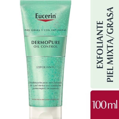 Exfoliante Eucerin DermoPURE Oil Control para piel grasa x100ml