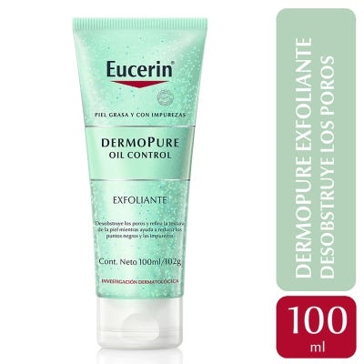Exfoliante Eucerin DermoPURE Oil Control para piel grasa x100ml