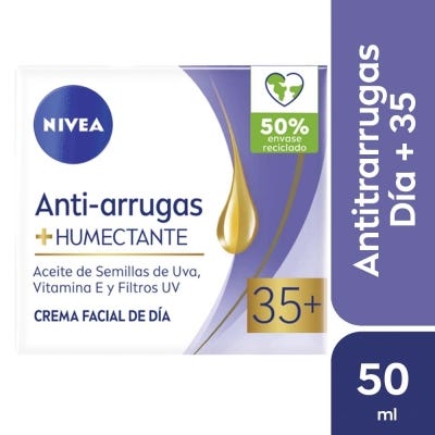 Crema Facial Revitalizante Nivea Antiarrugas 35+ x 50 ml