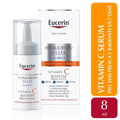 Sérum antiedad Eucerin HYALURON-FILLER + 3xEffect Vitamin C Booster x8ml