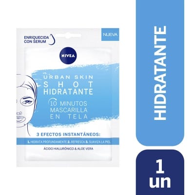 Mascara Facial Nivea Urban Skin Shot Hidratante De Tela Un.