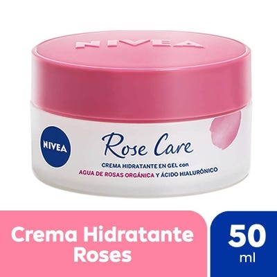 Crema Facial Nivea Rose Care Hidratante en Gel x50ml  