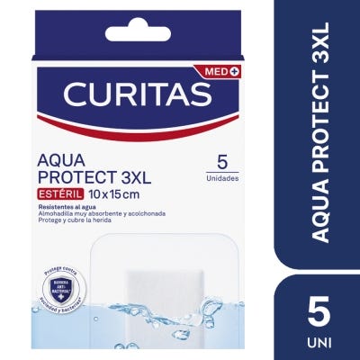 Apósitos Adhesivos Curitas Aqua Protect 3XL x5un
